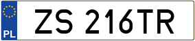 Truck License Plate